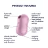 Satisfyer Cotton Candy - kliitorivibraator õhulainega - laetav - lilla