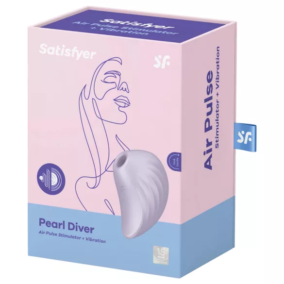 Satisfyer Pearl Diver - kliitori õhuvibraator - lilla