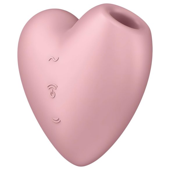 Satisfyer Cutie Heart - kliitorivibraator õhulainetega - roosa, laetav