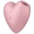 Satisfyer Cutie Heart - kliitorivibraator õhulainetega - roosa, laetav