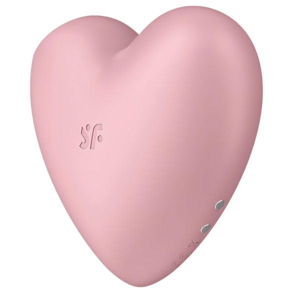 Satisfyer Cutie Heart - kliitorivibraator õhulainetega - roosa, laetav
