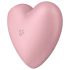 Satisfyer Cutie Heart - kliitorivibraator õhulainetega - roosa, laetav