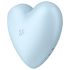 Satisfyer Cutie Heart - akuga õhuvooluga kliitorivibraator (sinine)
