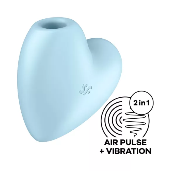 Satisfyer Cutie Heart - aku kliitoristimulaator õhulainetega - sinine
