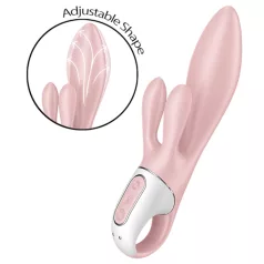 Satisfyer Air Pump Bunny 3 - pumpatav vibraator - roosa