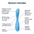 Satisfyer G-spot Flex 4 - rakendusega juhitav G-punkti vibraator (türkiissinine)
