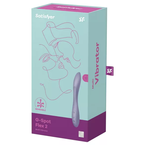 Satisfyer - G-punkti vibraator - painduv, akuga, veekindel - lilla