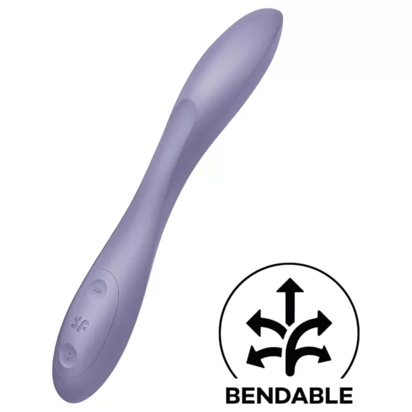 Satisfyer - G-punkti vibraator - painduv, akuga, veekindel - lilla