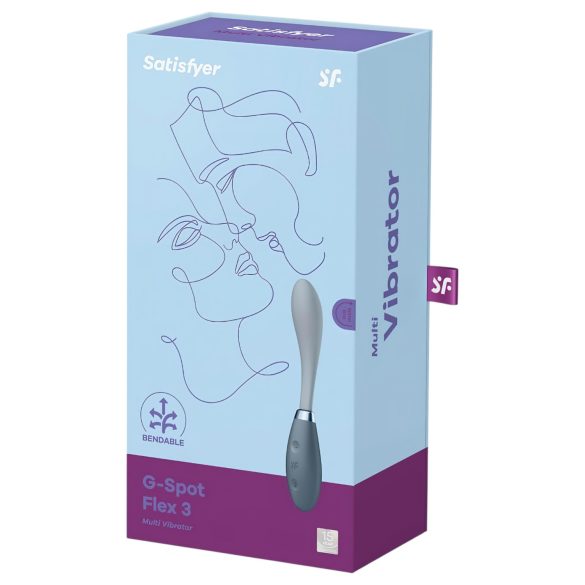 Satisfyer - G-punkti vibraator patareiga - painduv, hall