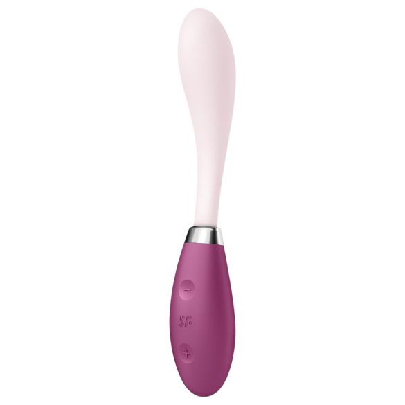 Satisfyer G-Spot Flex 3 - akuga G-punkti vibraator (roosa-punane)