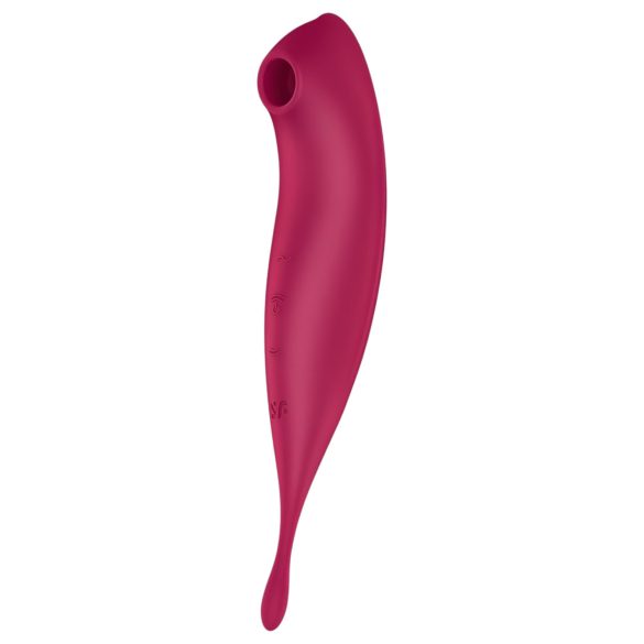 Satisfyer Twirling Pro - nutikas 2in1 kliitori vibraator (punane)