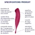 Satisfyer Twirling Pro - rakendusega juhitav kliitorivibraator (punane)
