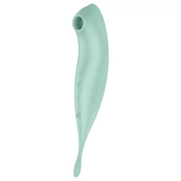 Satisfyer Twirling Pro - rakendusega juhitav kliitorivibraator (mündiroheline)