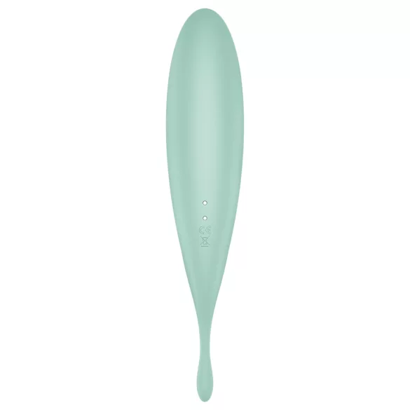 Satisfyer Twirling Pro - rakendusega juhitav kliitorivibraator (mündiroheline)
