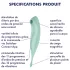 Satisfyer Twirling Pro - rakendusega juhitav kliitorivibraator (mündiroheline)