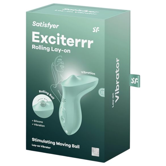 Satisfyer Exciterrr - kliitorivibraator pöörlevate kuulidega - roheline