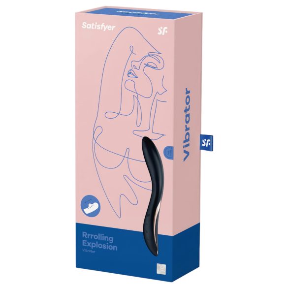 Satisfyer Rrrolling - G-punkti vibraator liikuva kuuliga - must