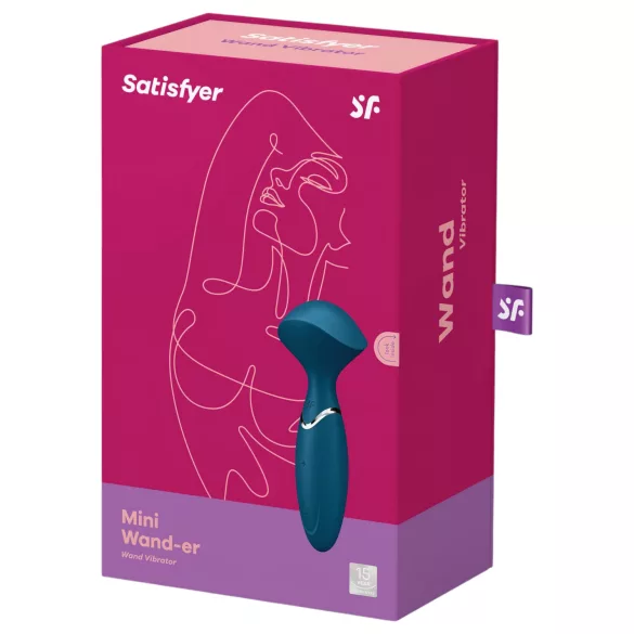 Satisfyer Mini Wand-er - veekindel masseeriv vibraator (sinine)