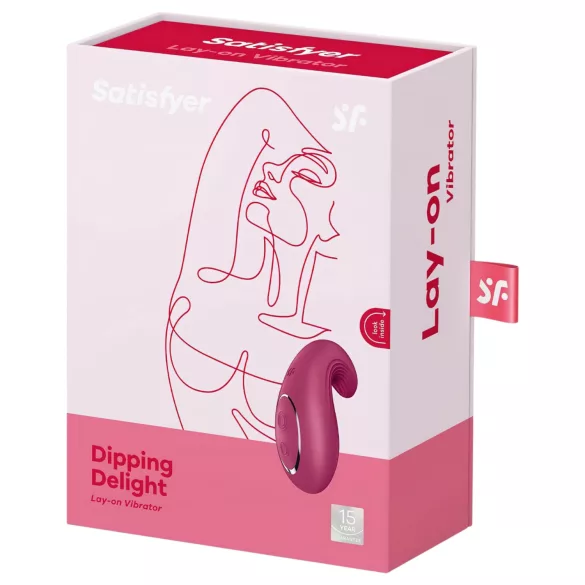 Satisfyer Dipping Delight - kliitorivibraator akuga - punane