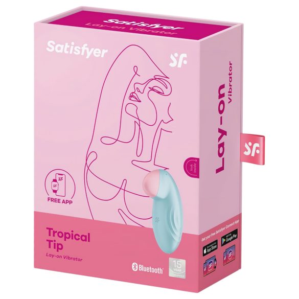 Satisfyer Tropical Tip - nutikas kliitorivibraator - sinine