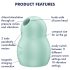 Satisfyer Pro To Go 1 - akuga õhulainetega kliitoristimulaator (mündiroheline)