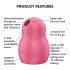 Satisfyer Pro To Go 1 - aku klitoristimulaator - õhulainetega - punane
