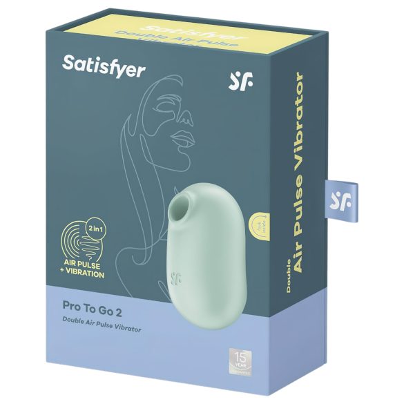 Satisfyer Pro To Go 2 - aku klitoristimulaator - õhuimpuls - mürkroheline