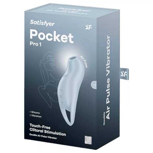 Satisfyer Pocket Pro 1 - kliimastimulaator õhulainega - sinine