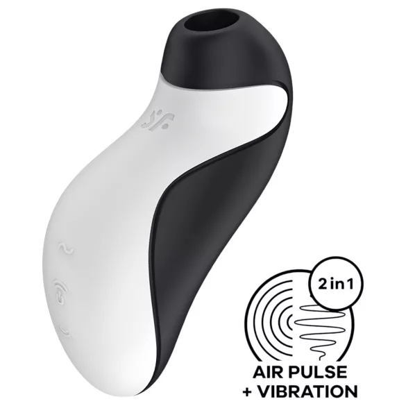 Satisfyer Orca - veekindel õhuimpulssiga kliitori stimulaator (must-valge)