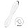 Satisfyer Dazzling Crystal 1 - kahekordne klaasdildo (läbipaistev)
