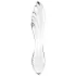 Satisfyer Dazzling Crystal 1 - kaheotsaline klaasist dildo - läbipaistev