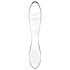 Satisfyer Dazzling Crystal 1 - kahekordne klaasdildo (läbipaistev)