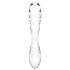 Satisfyer Dazzling Crystal 1 - kahekordne klaasdildo (läbipaistev)