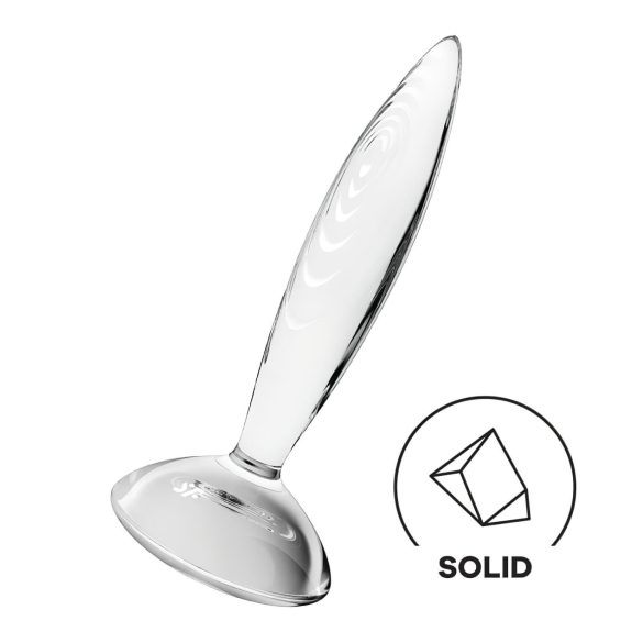 Satisfyer Sädelev Kristall - sooneline klaasdildo (läbipaistev)