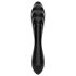 Satisfyer Dazzling Crystal 1 - kahepoolne klaasdildo (must)