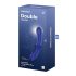 Satisfyer Double Crystal - topeltklaasist dildote (sinine)