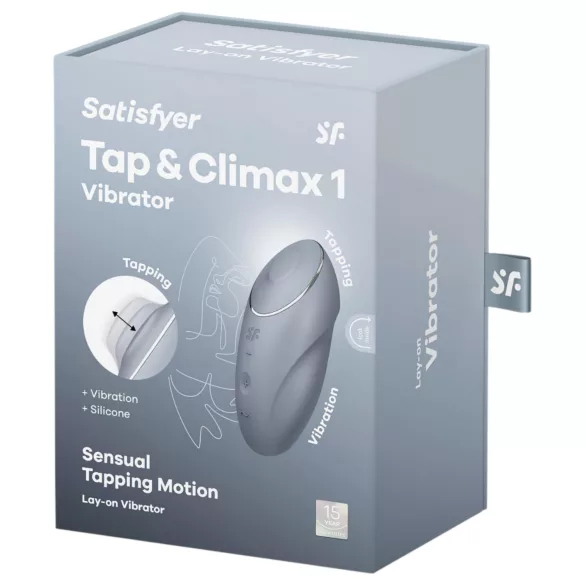 Satisfyer Tap & Climax 1 - 2in1 kliitori vibraator - hall