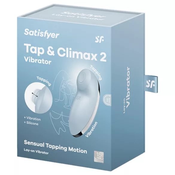 Satisfyer Tap & Climax 2 - 2in1 kliimõnu stimulaator ja vibraator - sinine