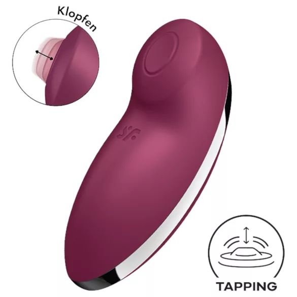 Satisfyer Tap & Climax 2 - 2in1 kliitori stimulaator ja vibraator - punane