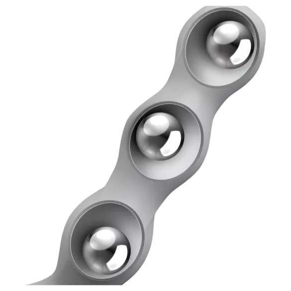 Satisfyer Triple Ball-R - pärlitega dildo - hall