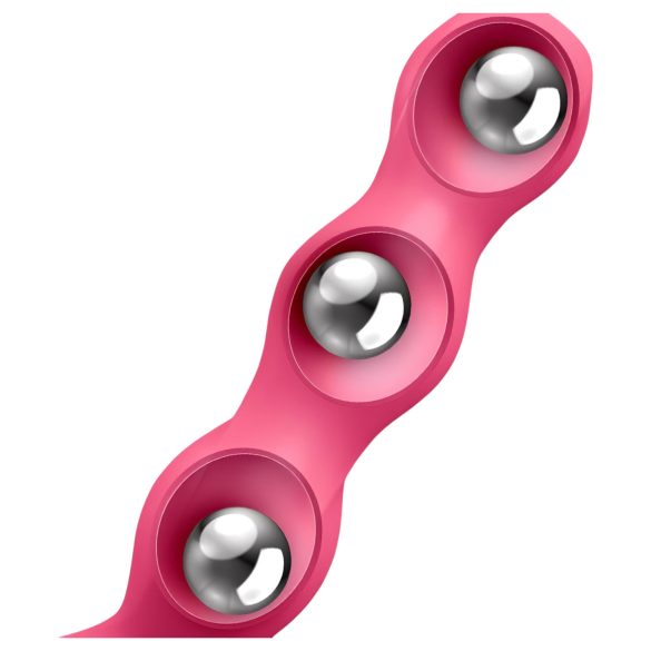 Satisfyer Triple Ball-R - anaalkuulivibraator - roosa