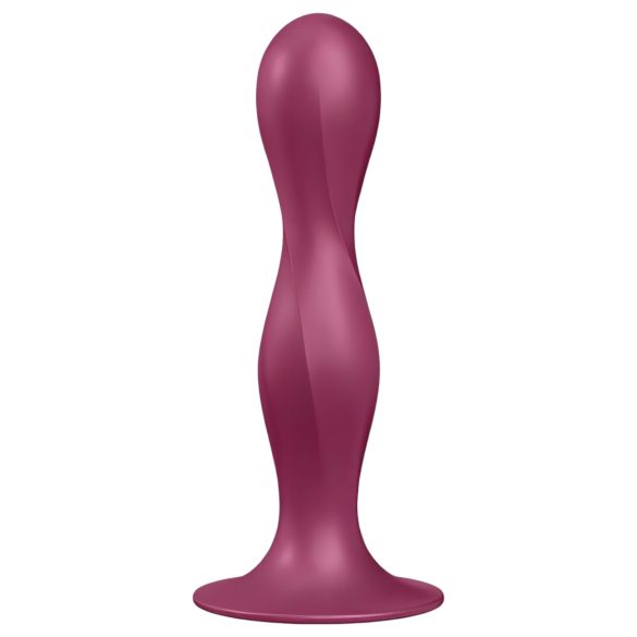 Satisfyer Double Ball-R - iminapaga kaalutud dildo (punane)