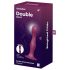 Satisfyer Double Ball-R - iminapaga kaalutud dildo (punane)