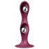 Satisfyer Double Ball-R - iminapaga kaalutud dildo (punane)
