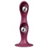 Satisfyer Double Ball-R - vaakumiga kaalutud dildo - punane