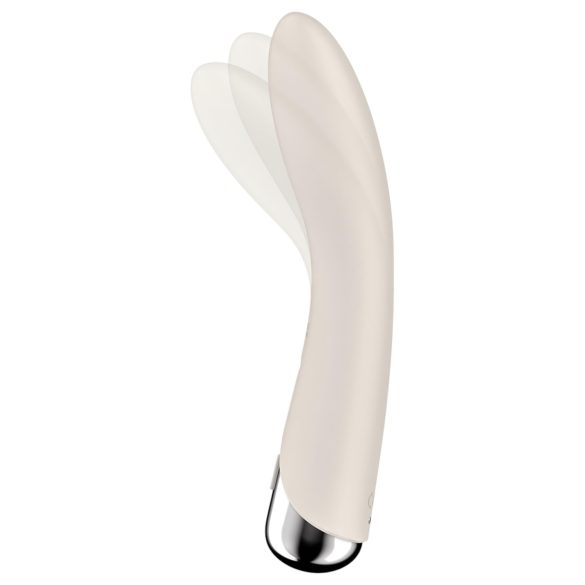 Satisfyer Spinning Vibe 1 - G-punkti vibraator pöörleva peaga - beež