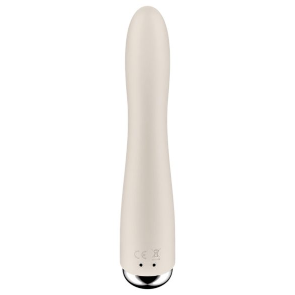 Satisfyer Spinning Vibe 1 - G-punkti vibraator pöörleva peaga - beež