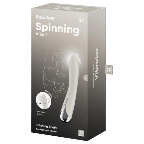 Satisfyer Spinning Vibe 1 - G-punkti vibraator pöörleva peaga - beež