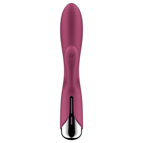 Satisfyer Spinning Rabbit 1 - kliitorivibraator pöörleva käpaga - punane