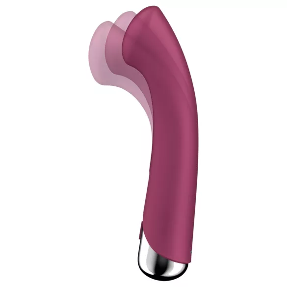 Satisfyer Spinning G-Spot 1 - G-punkti vibraator pöörleva otsaga - punane